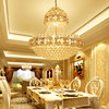 两层吊灯奢华高端水晶灯，大气跃层复式别墅，客厅灯简约欧式餐厅灯具