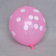 12寸加厚圆点波点气球斑点，拍照乳胶汽球，婚礼生日是糖果色装饰派对