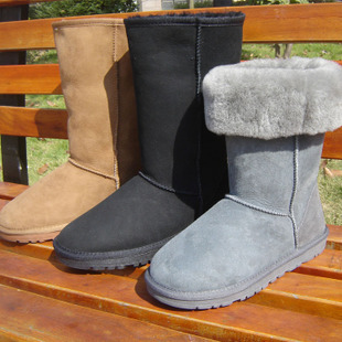 雪地靴女羊皮毛一体，高筒5815简约经典款保暖防滑防水