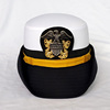 海员帽 爵士帽 船长帽 美海卷檐帽 飞行员帽子女游艇帽子白色帽子