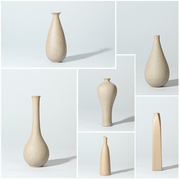 创意小花器现代个性手工，陶瓷日式花插花瓶客厅家居装饰工艺品摆件