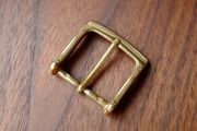 意大利进口黄铜研磨抛光方形，带针扣皮带扣35mm1