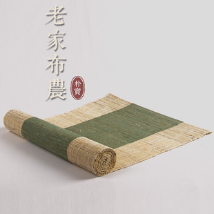 现代中式桌旗简约夏布，茶席日式苎麻布料桌布，茶几茶旗布艺茶垫