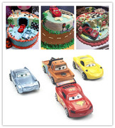 汽车总动员玩具车麦昆小跑车轿车儿童男孩生日卡通蛋糕装饰摆件
