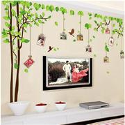 超大墙贴墙壁贴画客厅，电视背景墙装饰墙画照片，墙贴纸相片风景绿树