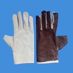 双层帆布手套加厚劳保，纯棉加绒全衬麻布，手套生产电焊耐磨耐用