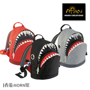 香港morn鲨鱼儿童书包，幼儿园迷你卡通勤动物，双肩背包包原创