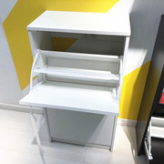 IKEA/国内宜家 比萨  双门鞋柜 门厅翻斗鞋柜 白色黑褐色
