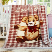 拉舍尔毛毯婴儿空调毯 童宝宝空调毯办公室沙发午睡毯盖毯