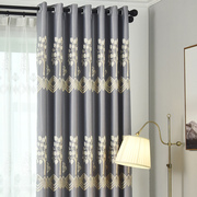 定制现代简约全遮光窗帘，加厚隔热防晒卧室落地客厅，窗帘布成品
