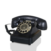 旋转拨仿古电话机欧式客厅，复古电话机卧室固定电话座机摆件