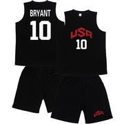USA美国梦十梦之队球衣科比10号篮球服套装 加肥加大码儿童号
