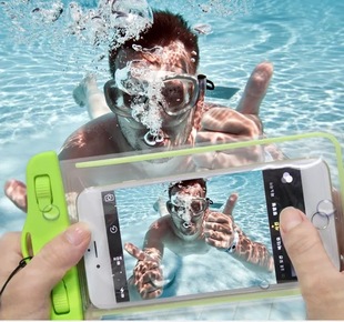 HOT SUMMER 炫酷夜光6寸大屏通用游泳潜水拍照透明手机防水袋