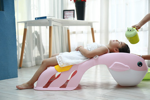 可调节便携式儿童洗头躺椅家用洗头盆小孩洗头床可躺宝宝洗发凳子