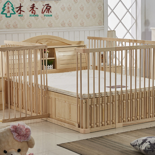 床护栏1.82米大床实木，落地加高围栏婴儿，宝宝防摔防掉床挡板通用