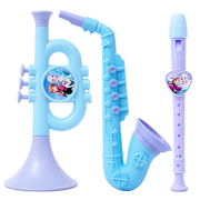 迪士尼冰雪奇缘公主小喇叭吉他萨克斯笛子儿童乐器手摇铃宝宝玩具