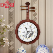 丽盛中式挂钟静音客厅创意时钟装饰石英钟个性挂表艺术中国风钟表