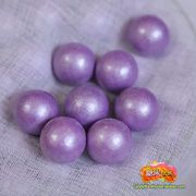 蛋糕装饰紫色2.5cm珠光糖衣泡泡糖彩球糖婚礼喜糖创意彩色糖果