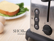 销全自动不锈X钢烤面包机2片家用早餐机 烤面包片机厂