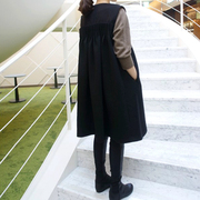 k418韩国女装代handmade羊毛毛呢，无袖背心式女大衣裙式外套