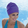 德国进口fashy时尚纯色泳帽，3402宽边护耳女长发可用