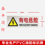 有电危险标识牌禁止吸烟墙贴警示牌提示牌，请勿吸烟标识牌pvc标识