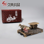 西安兵马俑旅游纪念品，兵马俑铜车马工艺品，摆件中国风送老外