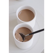 布歌东京同款布丁杯耐烤陶瓷布蕾杯白色磨砂表面甜品酸奶杯封口纸