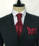 枣红色马甲西装礼服领带，领巾宫廷领带宽领带，马夹领带a-087