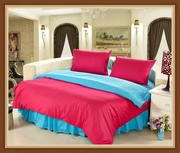 圆床品纯色纯棉欧式床裙床单四件套多种颜色多件套尺寸定制