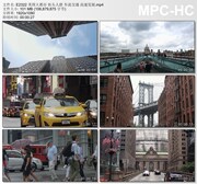 美国大都市街头人群车流交通高速发展 高清视频素材