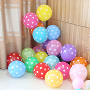 12寸加厚圆点波点气球斑点拍照乳胶，汽球婚礼生日是糖果色装饰派对