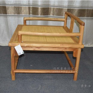 新中式实木圈椅现代简约榆木，茶椅打坐椅，太师椅禅意家具单人休闲椅