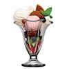 雪糕杯透明玻璃甜品杯创意冰淇淋杯欧式 水果沙拉杯 甜点碗 进口