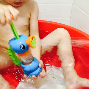 儿童洗澡玩具海马抽水泵，水龙头花洒宝宝沐浴戏水喷水玩具男孩女孩
