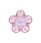 星巴克樱花韩国粉色极光炫彩花朵造型玻璃下午茶点心盘餐盘组茶盘