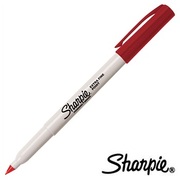 三福Sharpie特细记号笔35002 红色油性麦克笔 美国产无尘笔 0.7mm