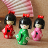  日本木偶艺伎摆件 和服娃娃人偶卡通 料理店寿司店铺装饰品