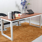 办公桌子写字台简约创意台式书桌简易单人双人钢木桌子家用电脑桌