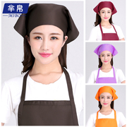 芈帛服务员工作头巾帽日韩风水果店，餐厅网咖啡馆三角头巾女厨师帽