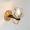 美式全铜水晶壁灯客厅卧室床头楼梯走廊镜前灯轻奢家用个性水晶灯