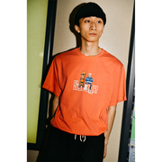 SAVAGE 滑板人T恤  skate man  tee 西瓜红