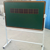 幼儿园用80x120双面磁性小黑板，绿板大白板支架式可移动带轮子