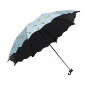 创意雨伞折叠伞晴雨两用伞黑胶，伞学生三折伞防晒伞遮阳伞太阳伞女