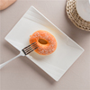陶瓷长方盘子日式纯白餐具菜盘小吃寿司盘家用创意西餐盘面包盘
