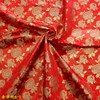 大红色喜庆婚礼用品织锦缎，提花布红色金色喜糖袋子，结婚喜糖盒布