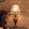 欧式台灯创意复古轻奢客厅大号布艺遥控可调光，家用书房卧室床头灯