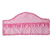 欧式布艺床头罩实木皮，床头靠背套1.8m1.5m软包防尘保护罩弧形