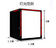 高档照 摄影棚套装棚器材2米柔光箱拍摄服装证件照人像摄影灯箱