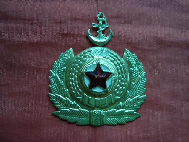 朝鲜徽章\/肩章\/领章\/臂章\/\/朝鲜海军帽徽|一淘网
